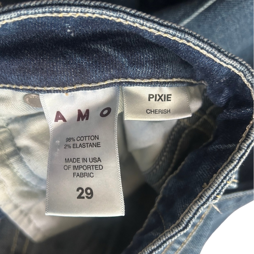AMO Pixie Crop Jeans | Cherish (Medium Blue Wash) | NWOT | Size 29 - Picture 5 of 5